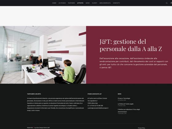 Studio Associato J&T Sito Web